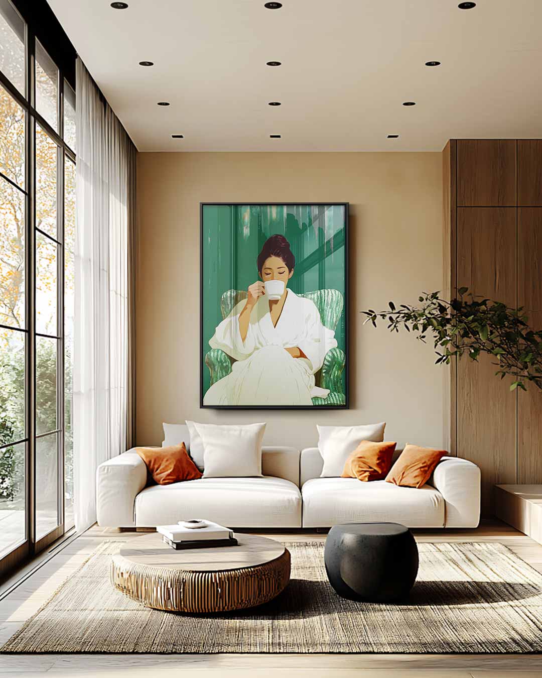 Moment van Rust – staand kunstwerk voor modern interieur