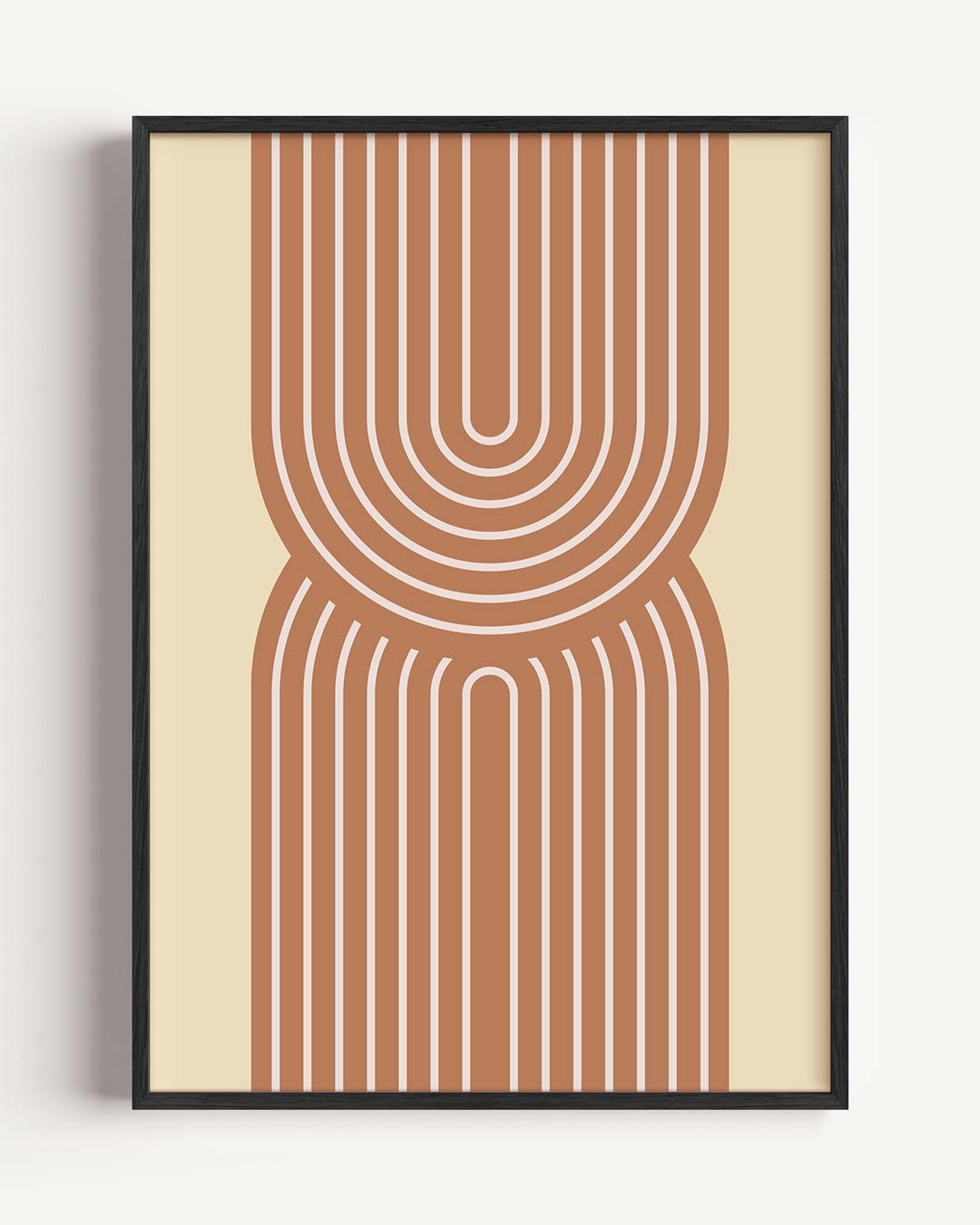 Retro Chic Art Deco – abstracte portret poster als wanddecoratie