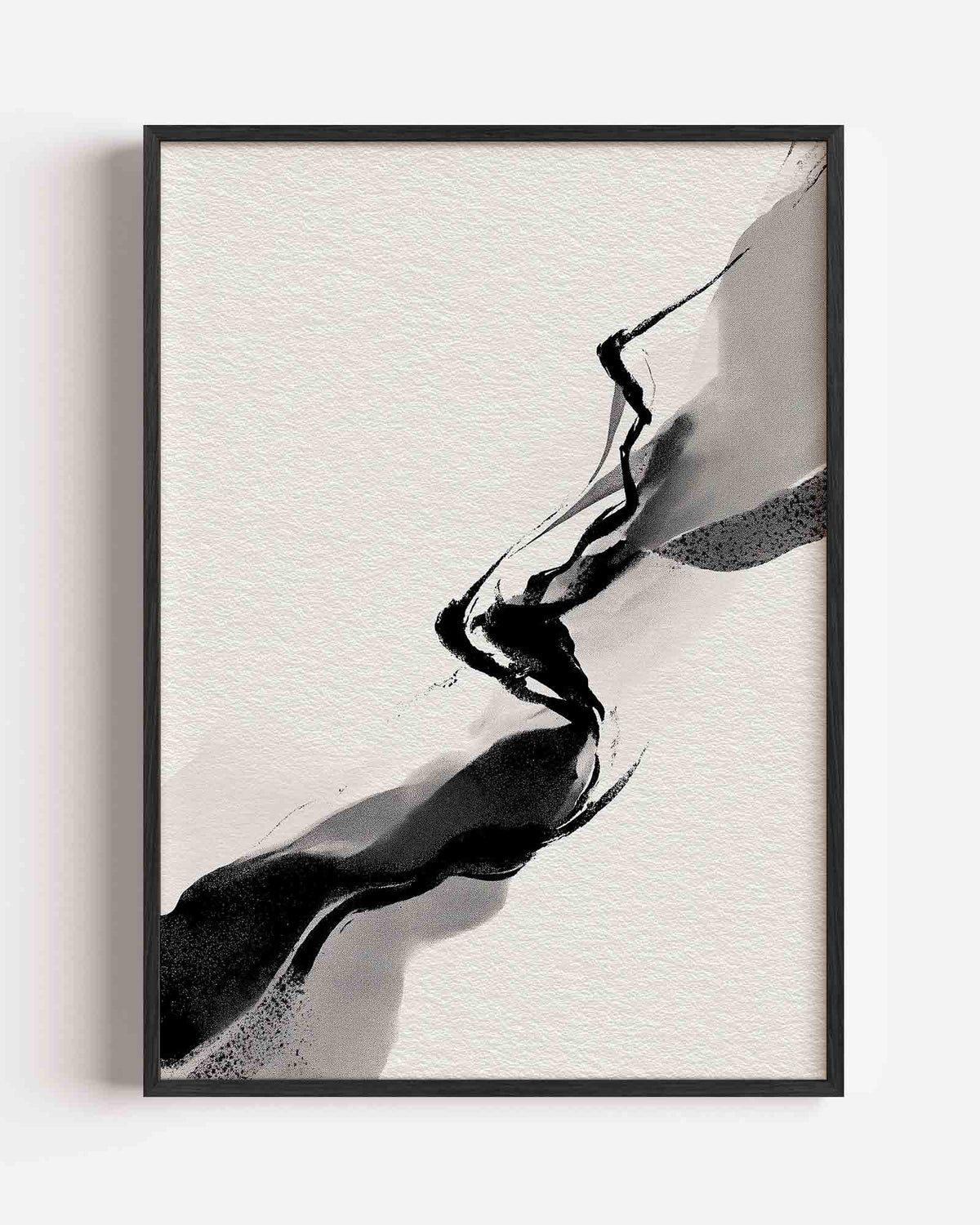 Abstracte zwart wit – abstracte portret poster als wanddecoratie