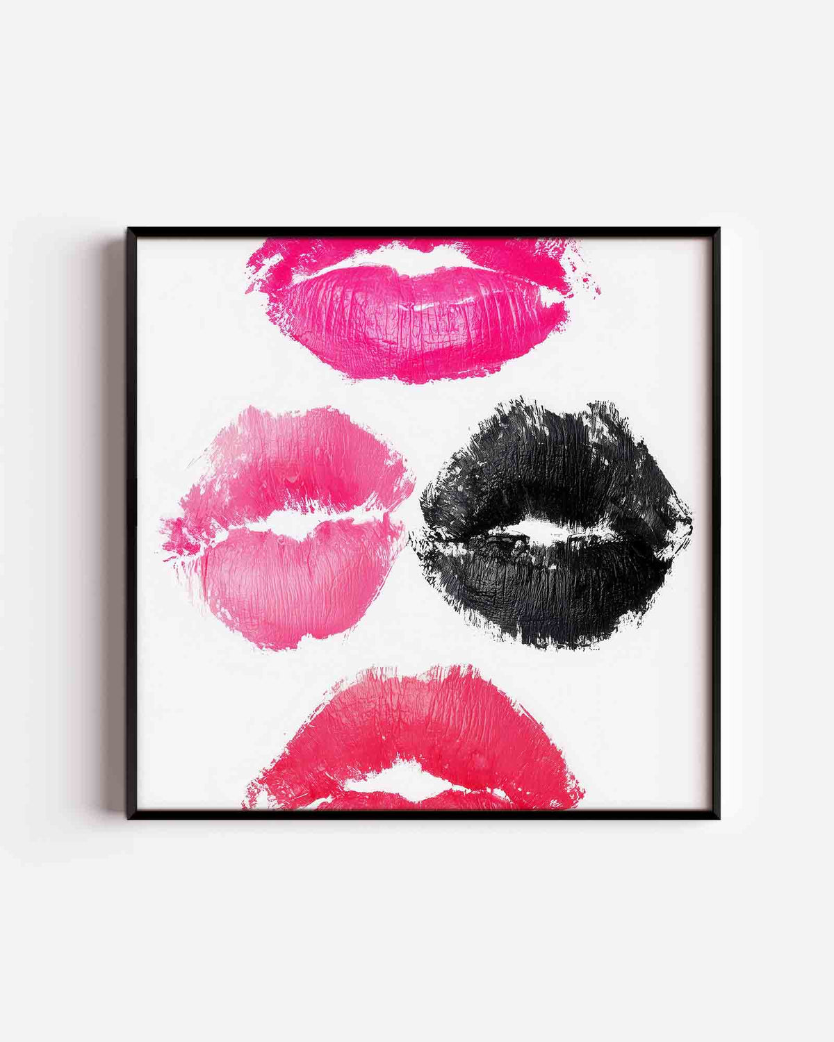 Lipafdrukken – Pop Art vierkante poster als wanddecoratie