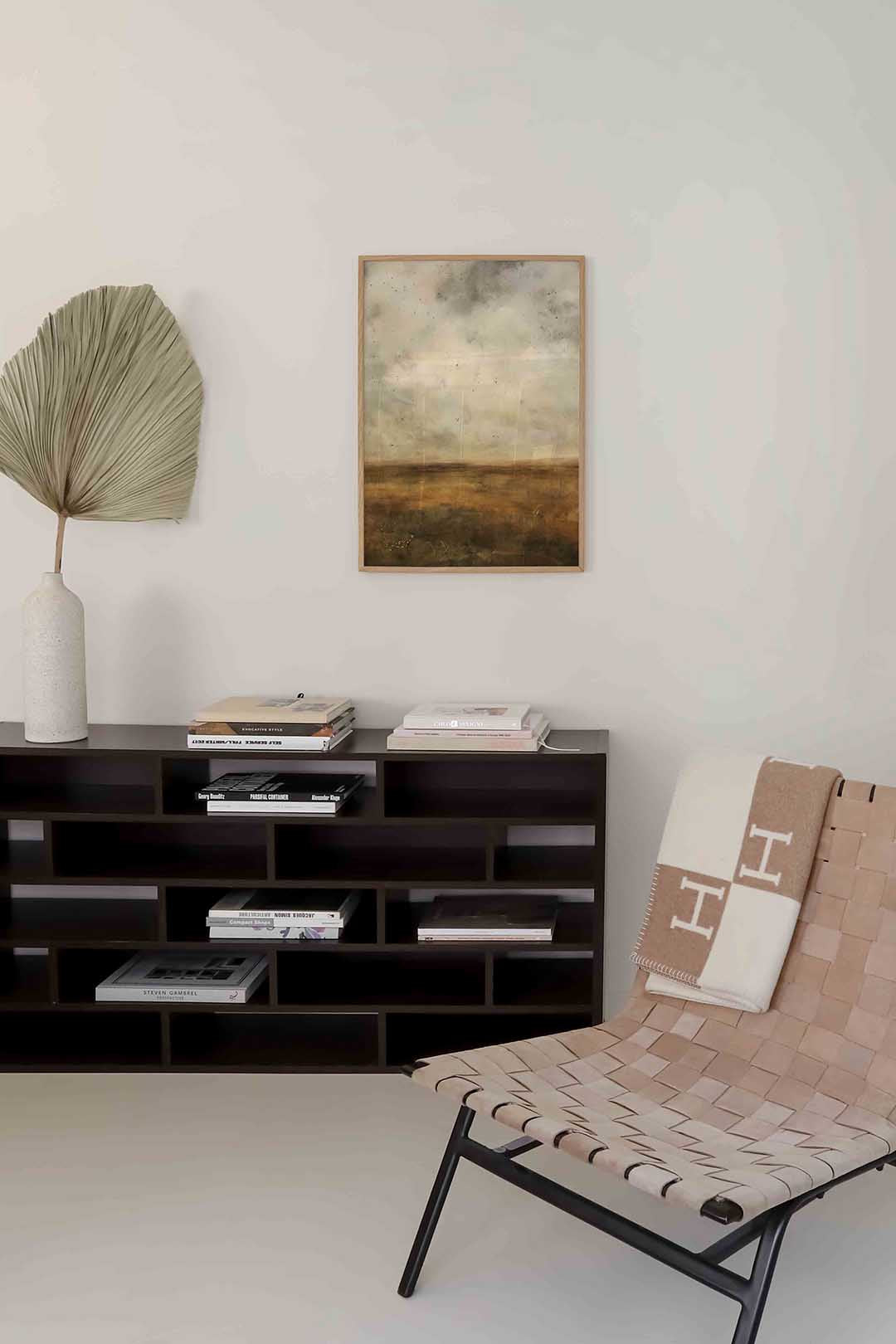 Landschap met wolken – natuur poster in staand formaat