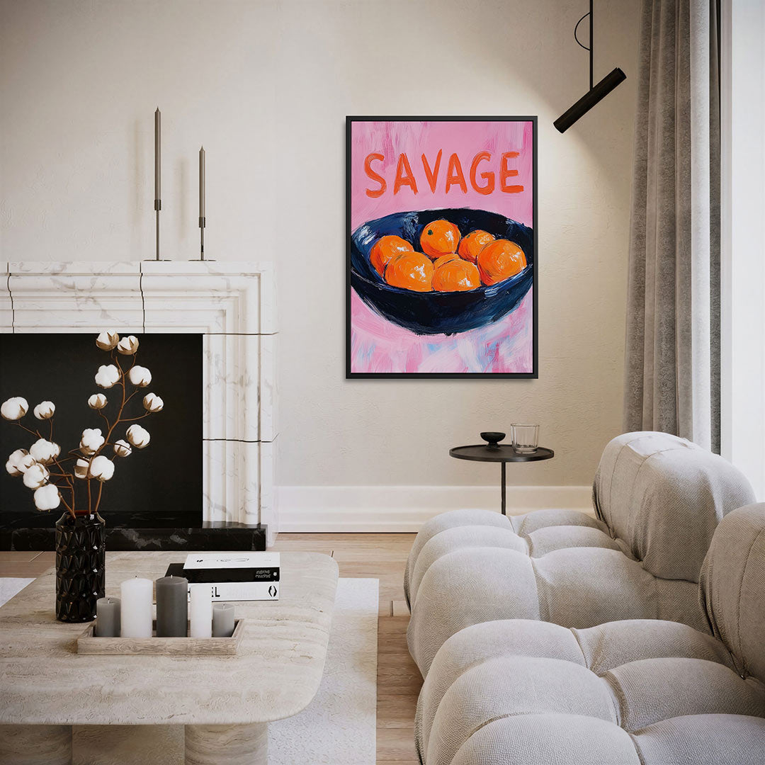 Fruit in krachtige kleuren – staand wanddecoratie kunstwerk