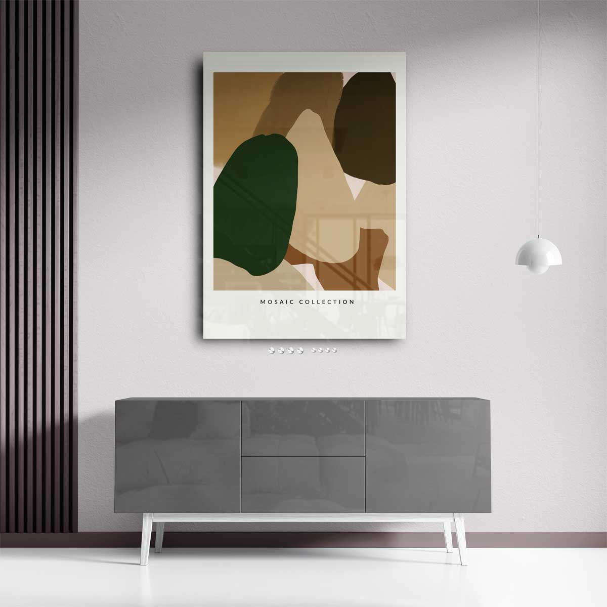 Aards Mozaïek – staand kunstwerk voor modern interieur