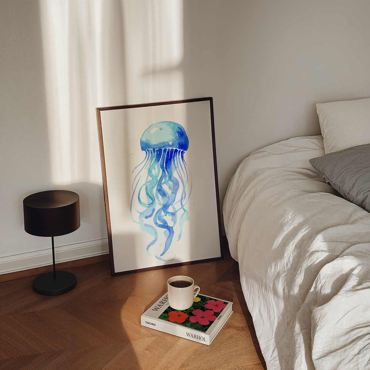 Elegante Kwal – staande dieren wanddecoratie van WallArtistic
