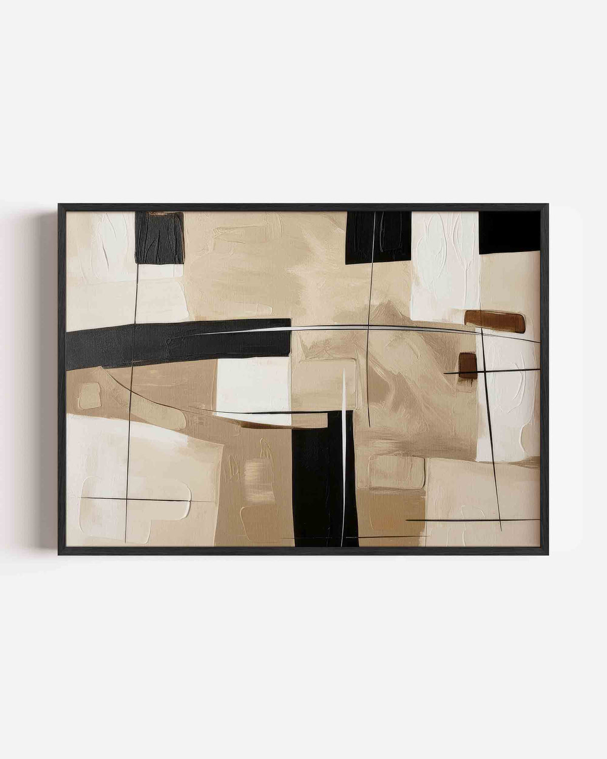Abstracte vormen – abstracte landscape poster als wanddecoratie