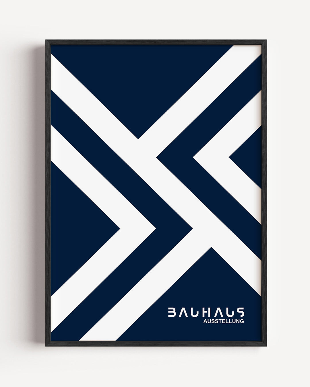 Lijnen en vlaken – staande Bauhaus poster als wanddecoratie