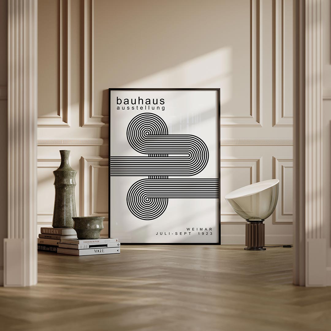 – moderne Bauhaus wandkunst als poster