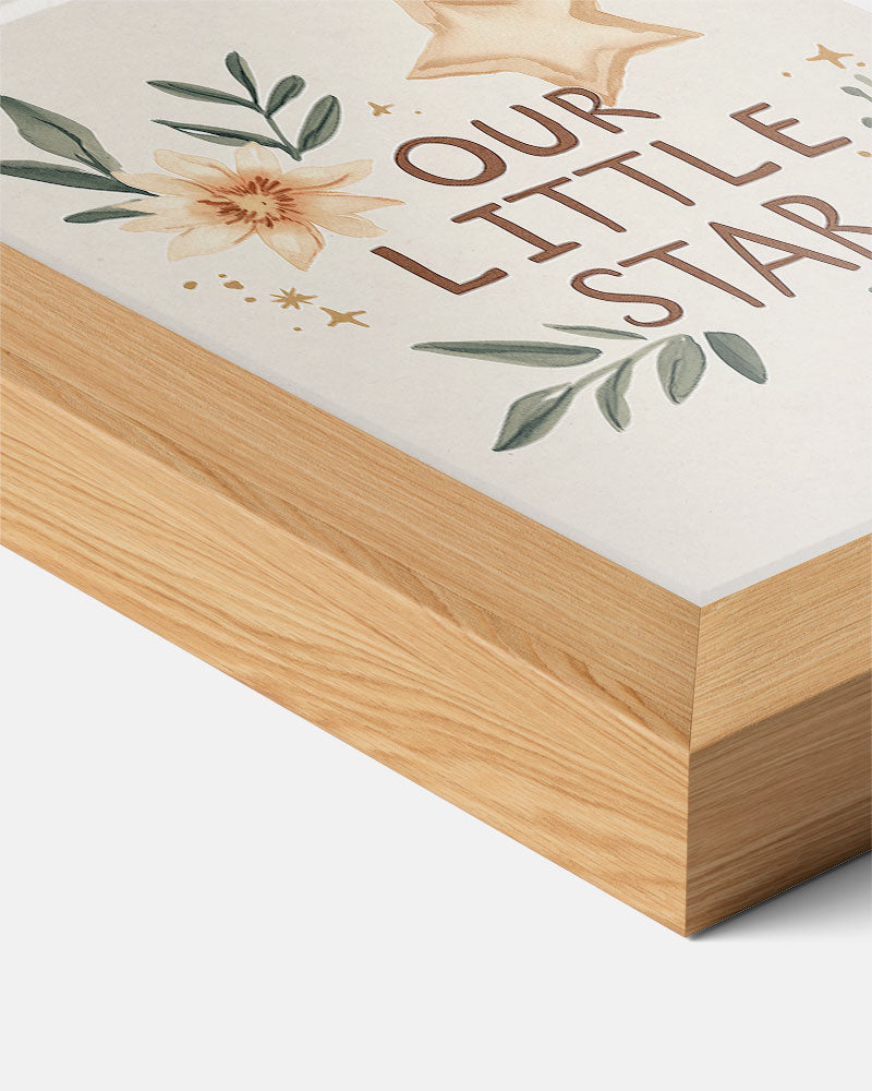 Our Little Star – kids poster als vrolijke staande wanddecoratie
