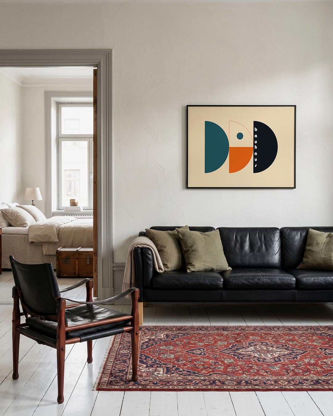 Vorm en balans – geometrische Bauhaus poster in liggend formaat
