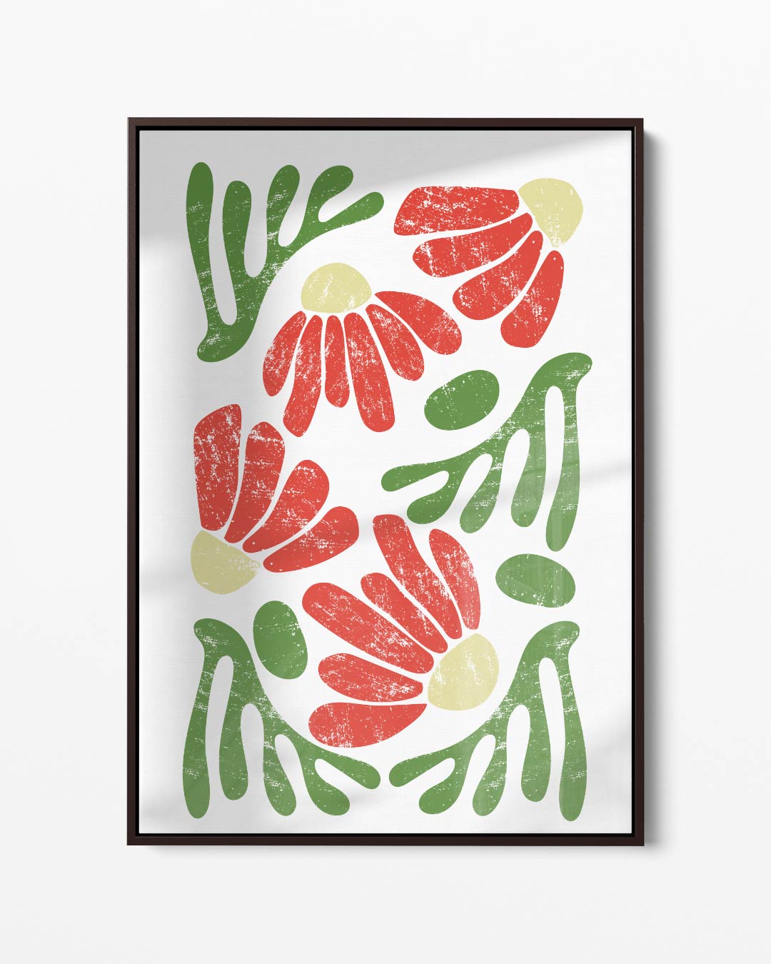 Bloemen in Aquarelstijl – portret kunstwerk als wanddecoratie