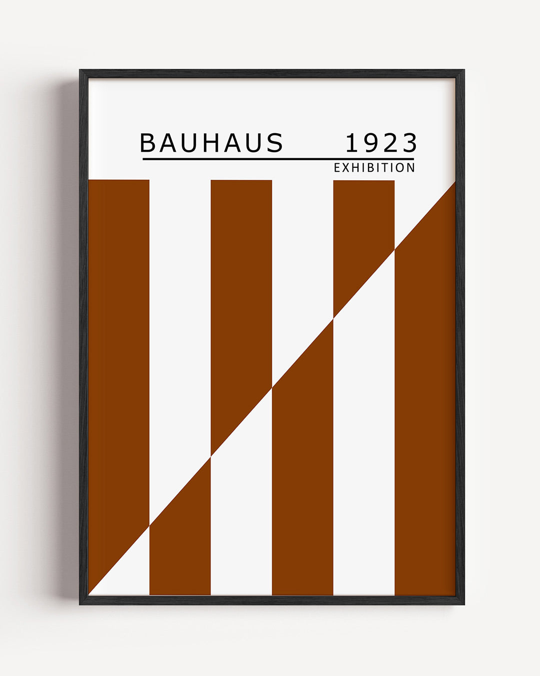 Lijnen en vlakken – staande Bauhaus poster als wanddecoratie