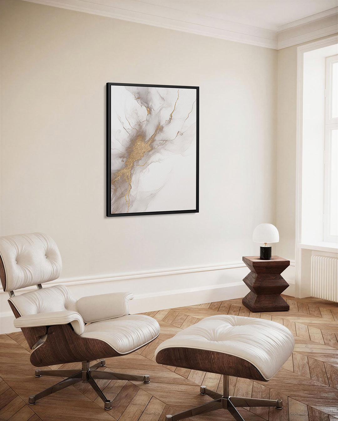 Organische lijnen – staand wanddecoratie kunstwerk