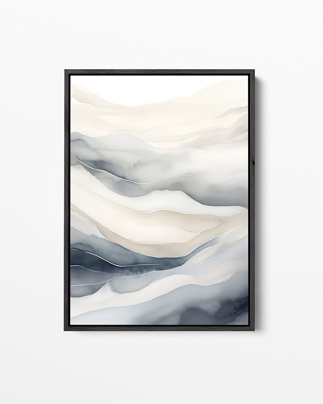 Golvende lijnen landschap – staand wanddecoratie kunstwerk