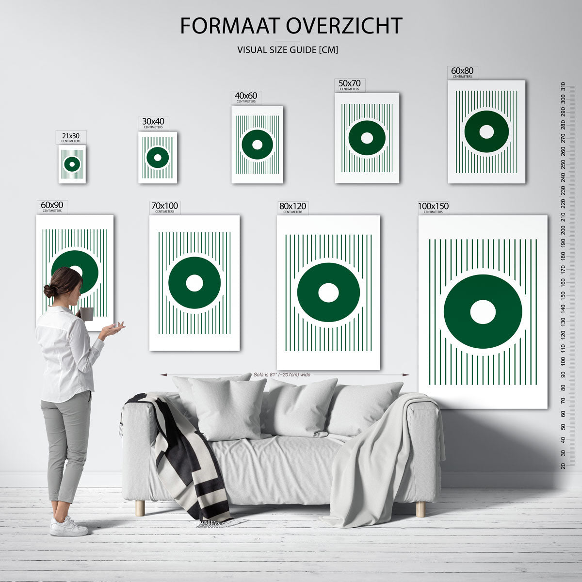 – Bauhaus poster als moderne geometrische wanddecoratie