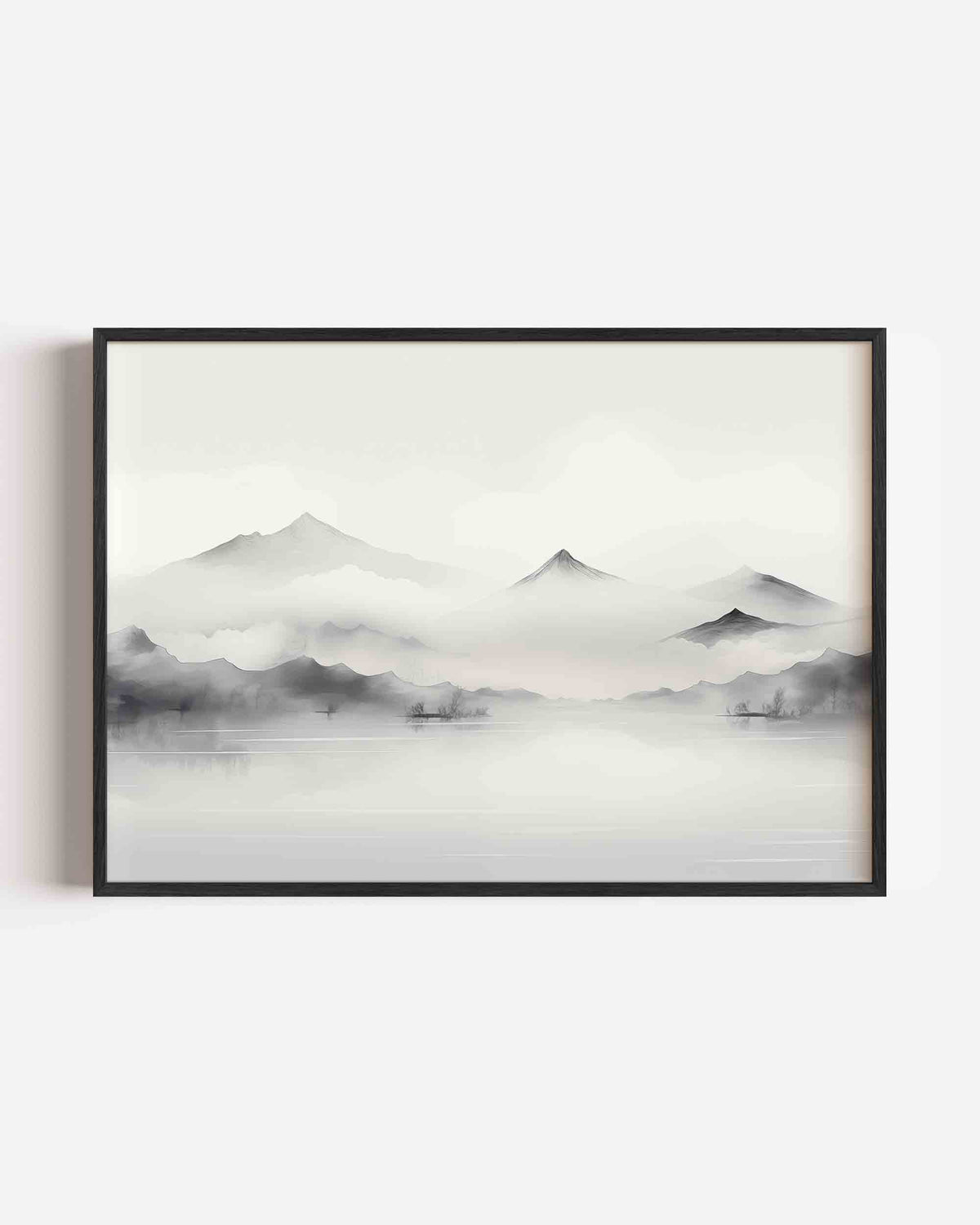 Berglandschap – abstracte landscape poster als wanddecoratie