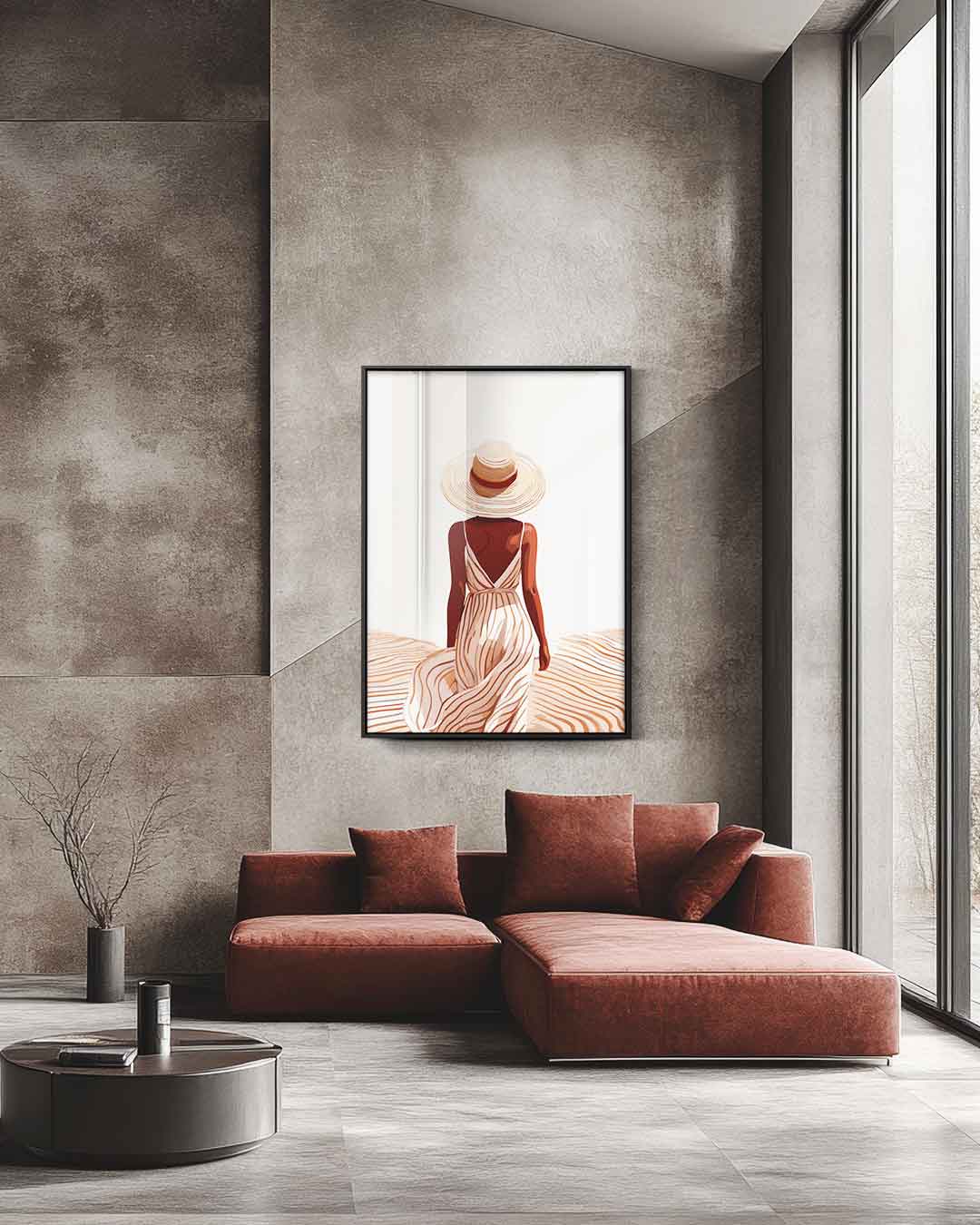 Zomerwandeling – staande wandkunst voor woonkamer of interieur