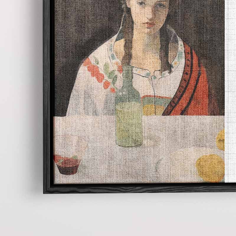 Bloemen en Stilte – staand kunstwerk voor modern interieur