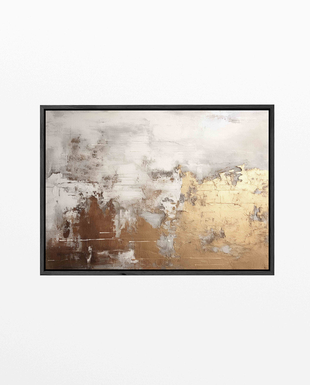 Gelaagde texturen – Dynamische – liggend abstract kunstwerk