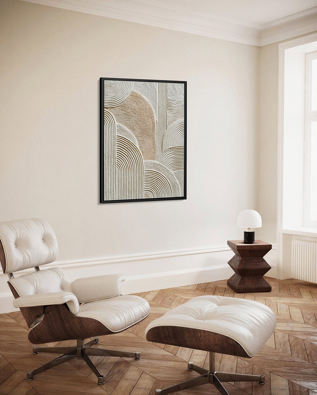 Organische lijnen – decoratief kunstwerk voor aan de muur