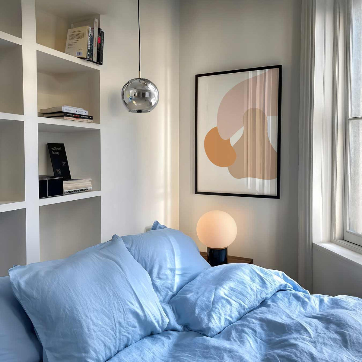 Organische Abstracte Kunstposter – abstracte poster als moderne staande wanddecoratie