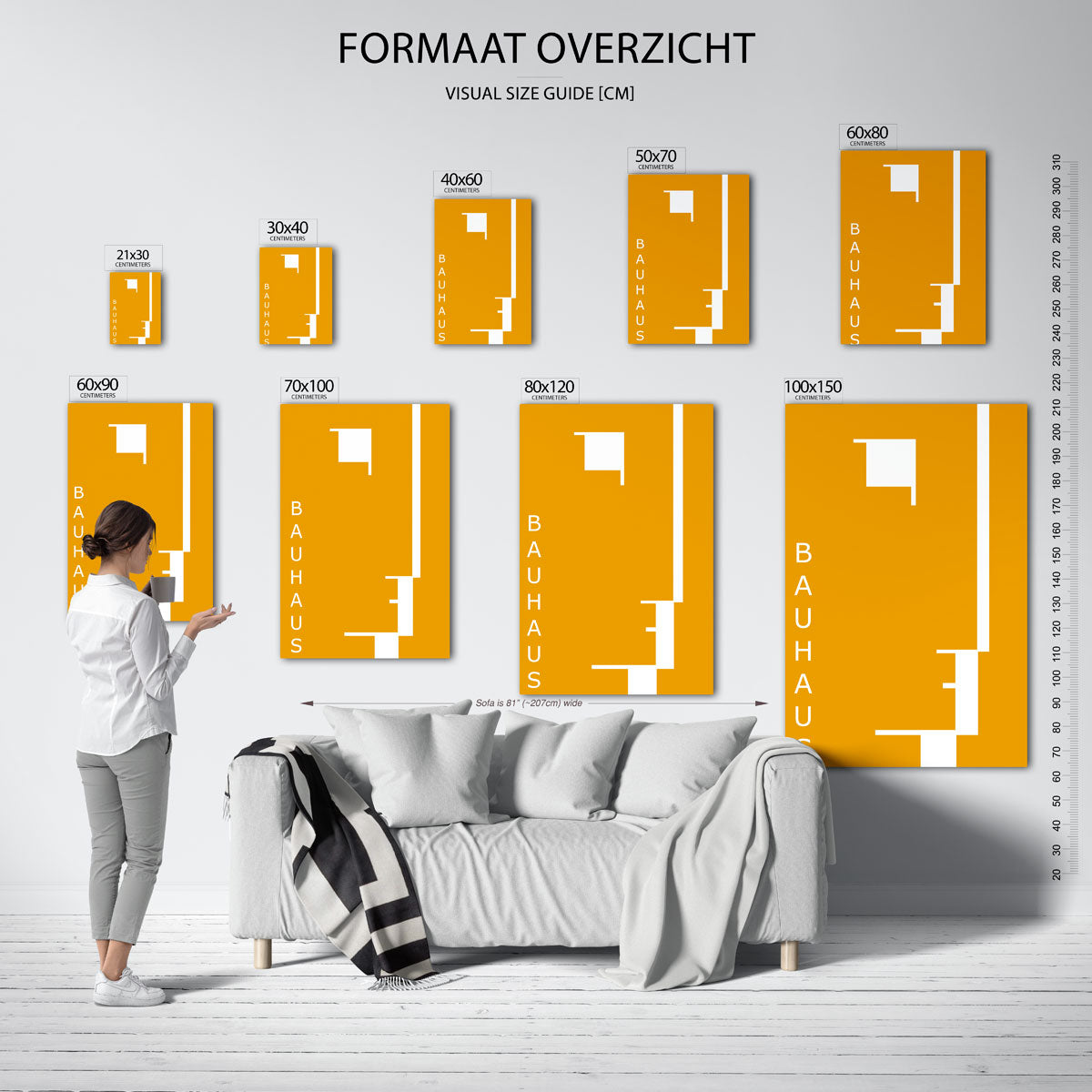 Vorm en kleur – Bauhaus poster als moderne geometrische wanddecoratie
