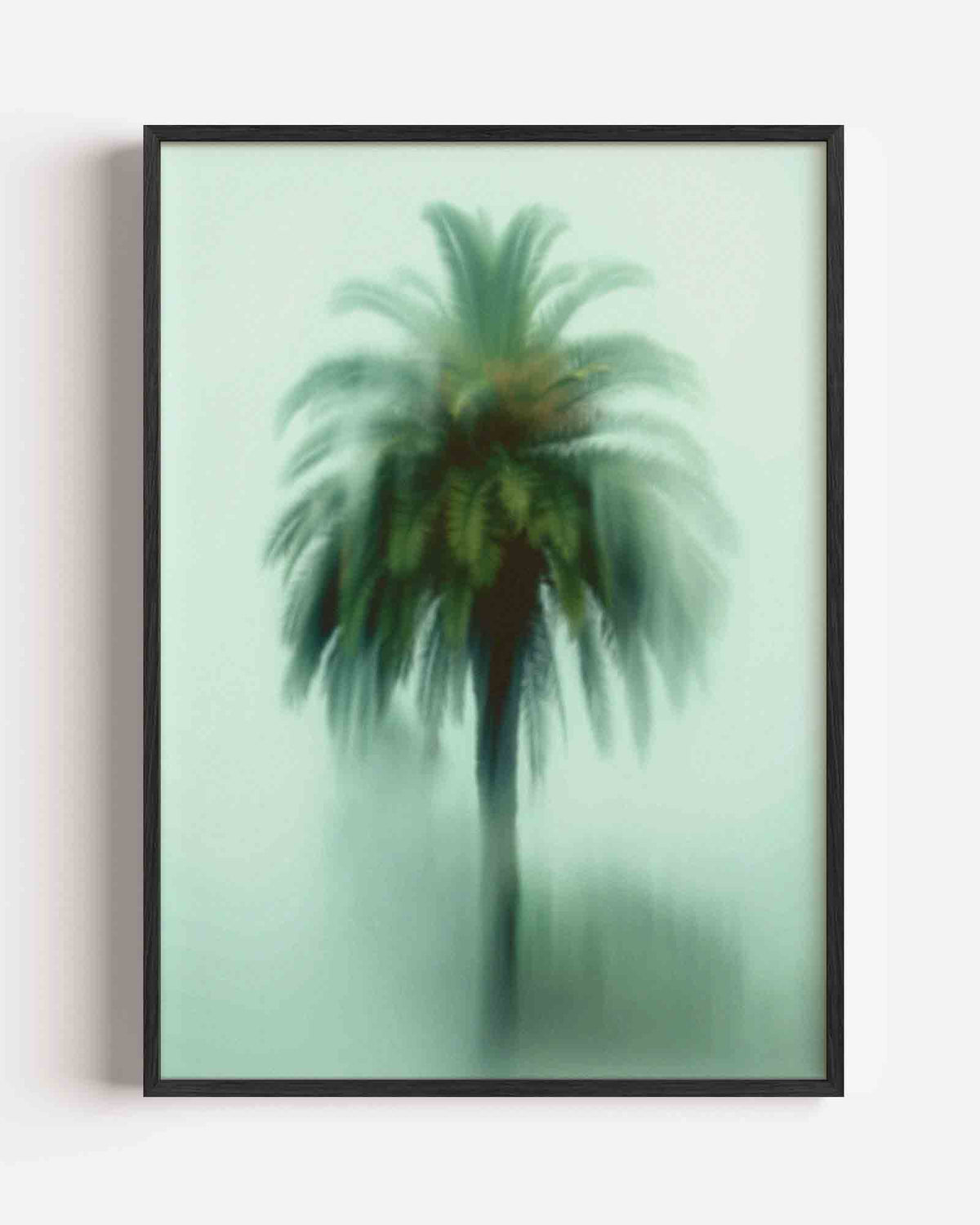 Vervagende palmboom – jungle portret poster als wanddecoratie