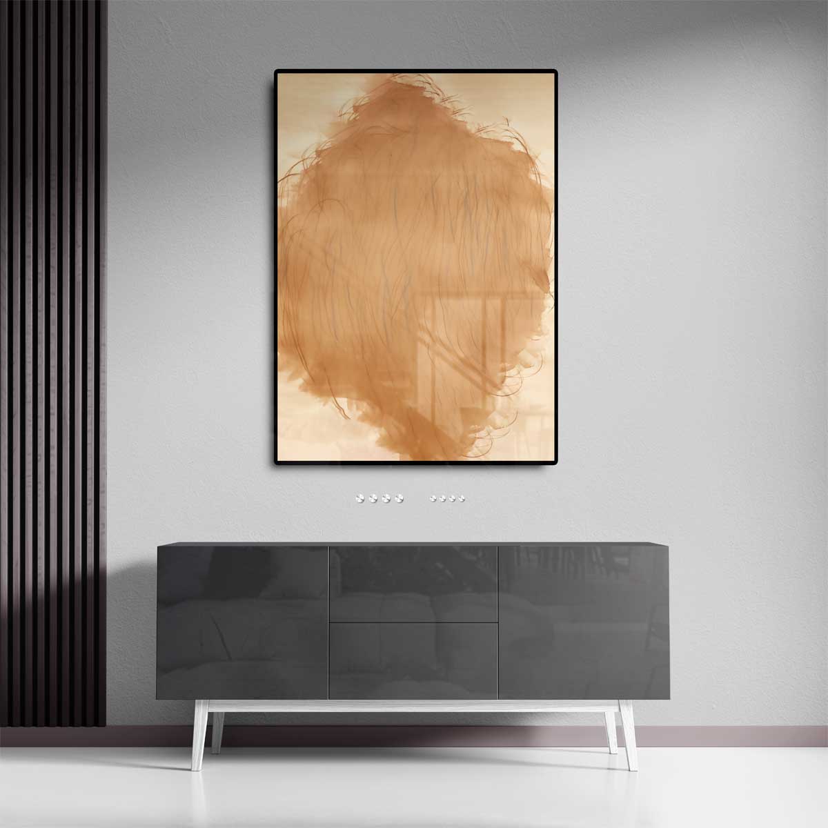 Warme Vederzachte Mist – staand kunstwerk voor modern interieur
