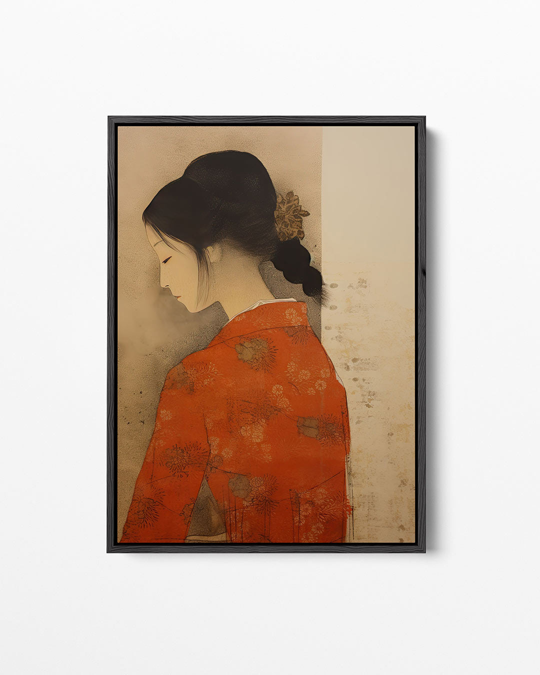 Vrouwelijk silhouet – staand wanddecoratie kunstwerk
