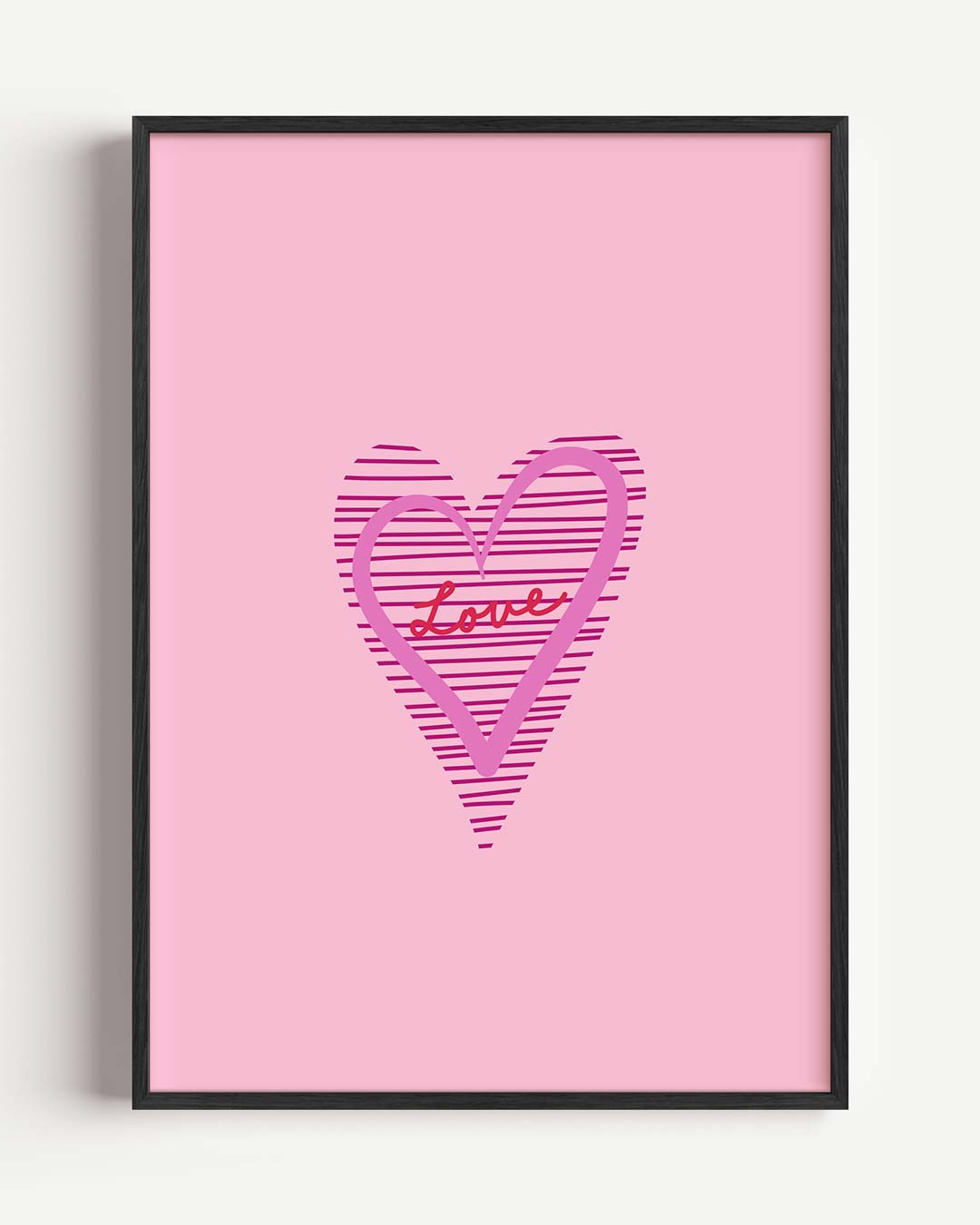 Liefdeshart – zomer portret poster als wanddecoratie