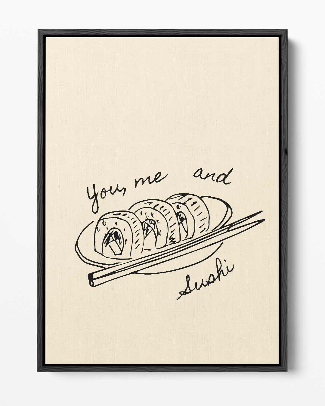 Sushi Art Print – portret kunstwerk als wanddecoratie