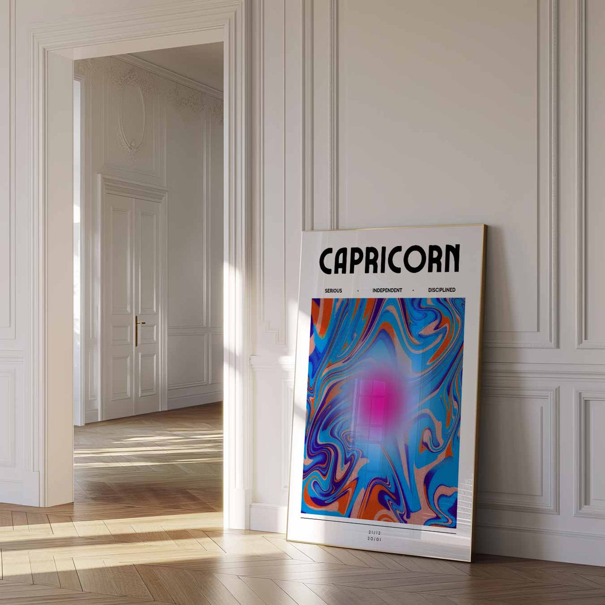 Capricorn – mindful poster in staand formaat