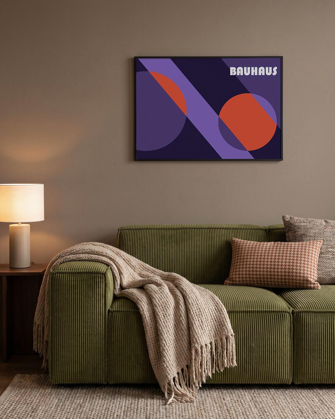 Vorm en kleur – geometrische Bauhaus poster in liggend formaat