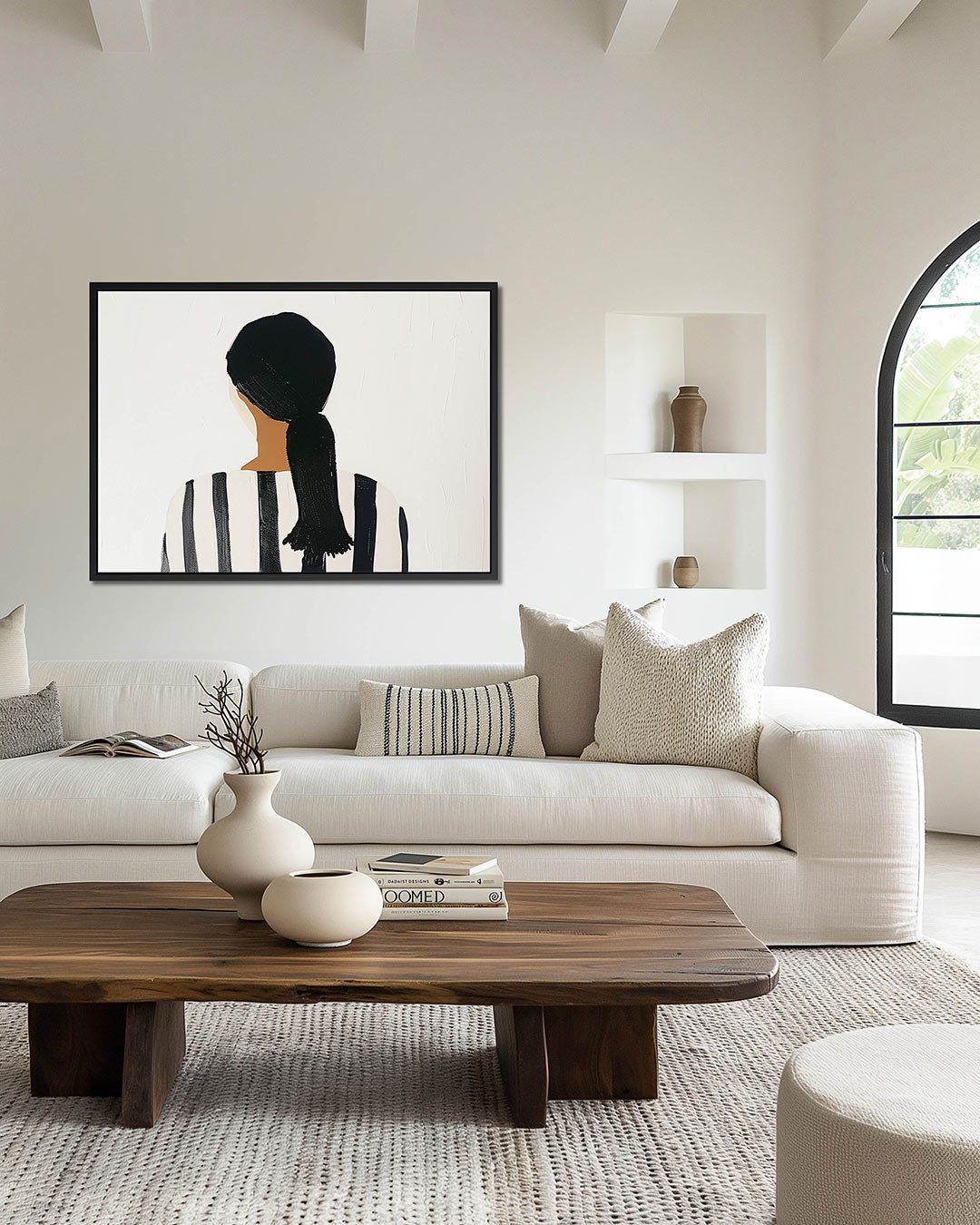 Abstract – wanddecoratie in interieur