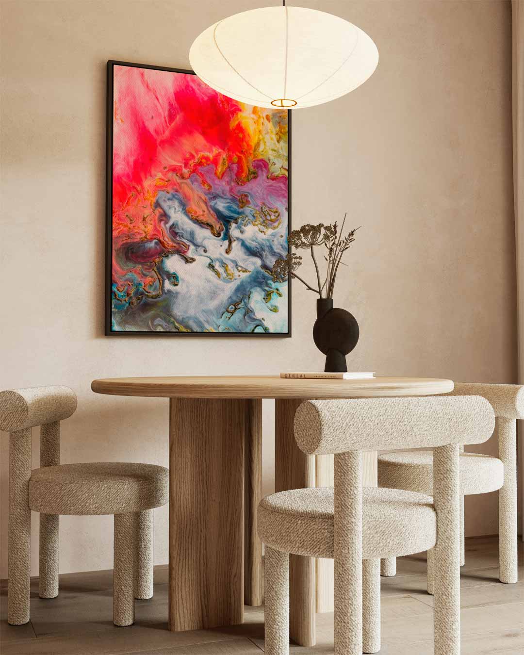 Kleurrijke Kosmos – modern portret kunstwerk van WallArtistic