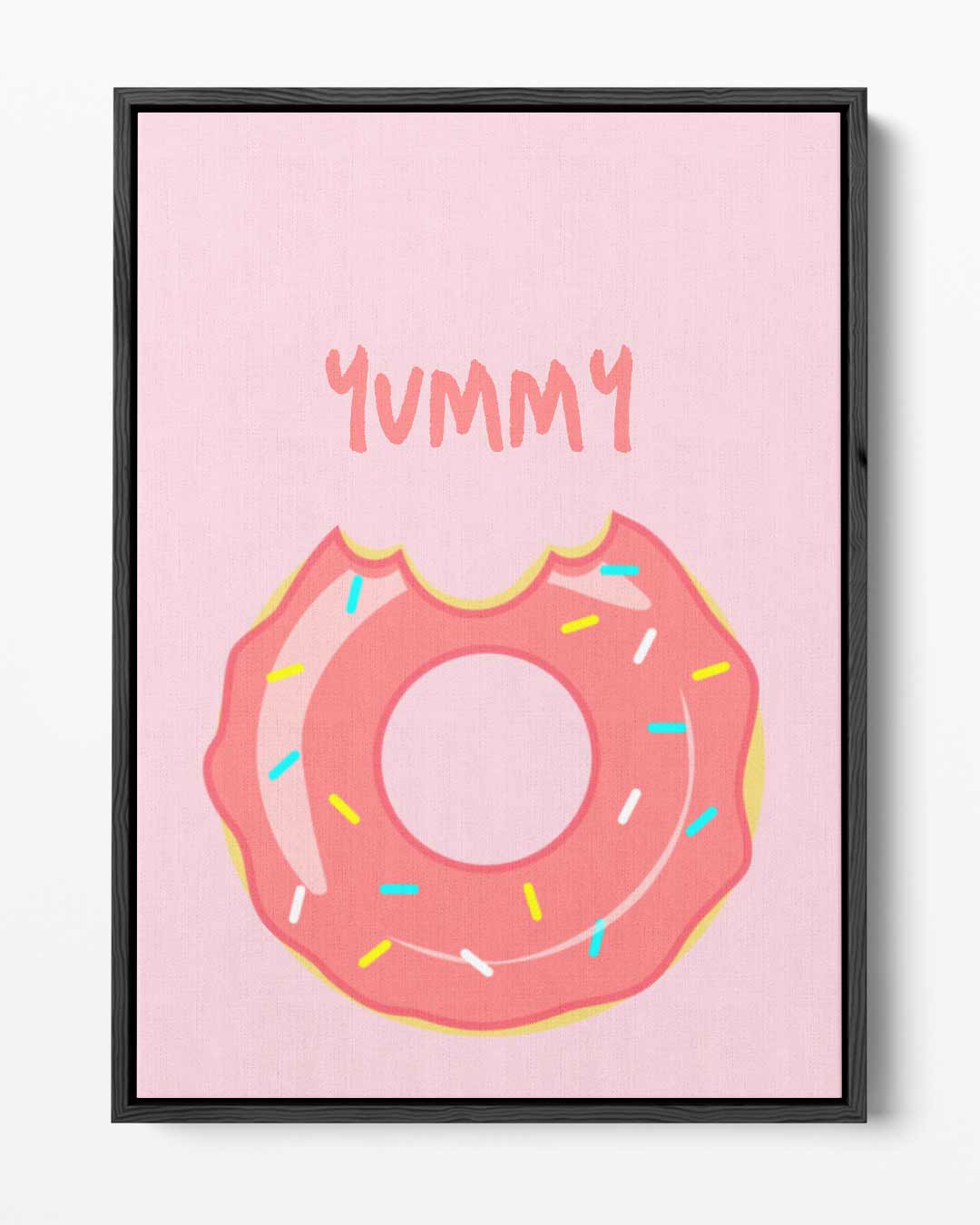 Donut Droom – portret kunstwerk als wanddecoratie