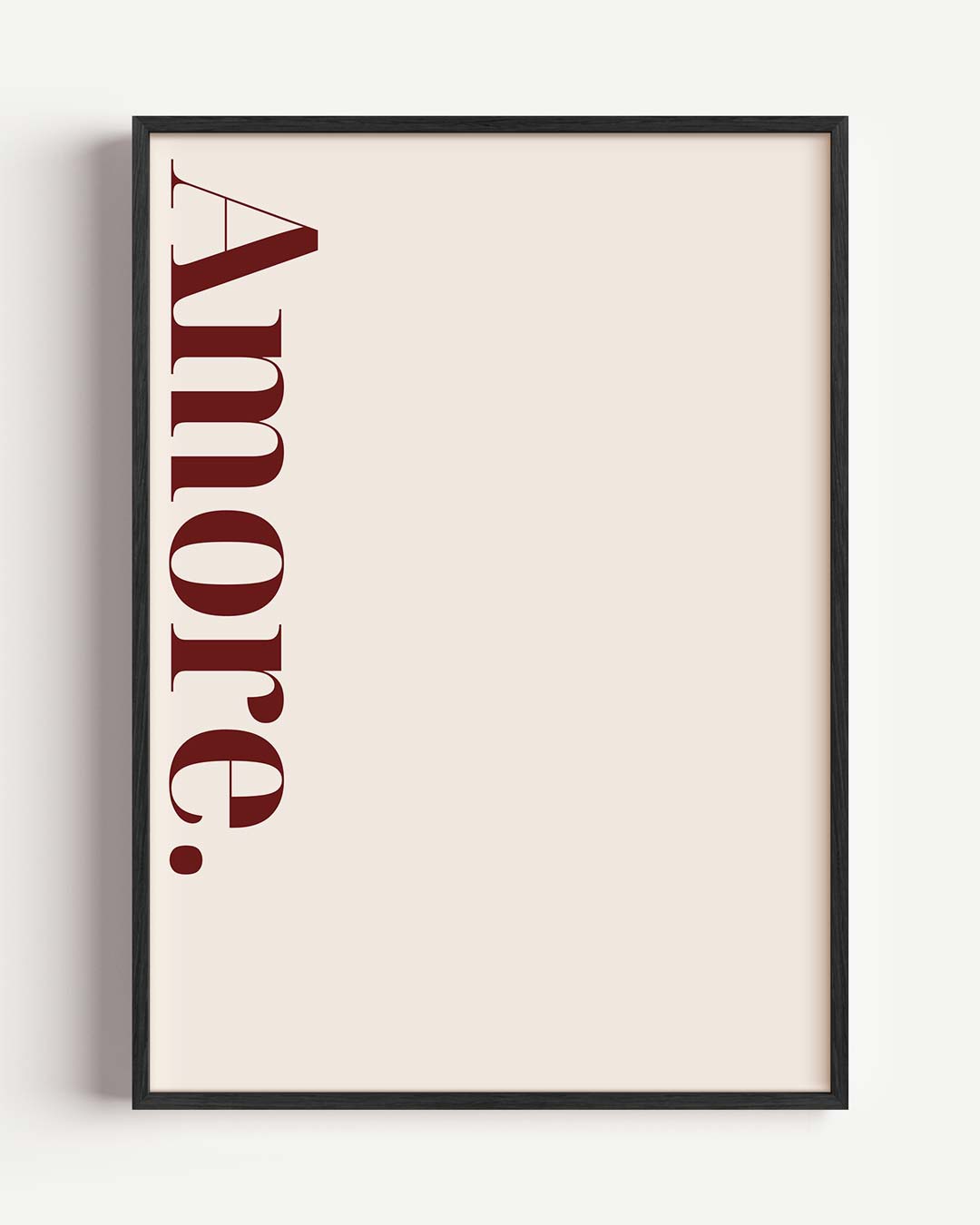 Amore Minimalistische – Popart en Streetart portret poster als wanddecoratie