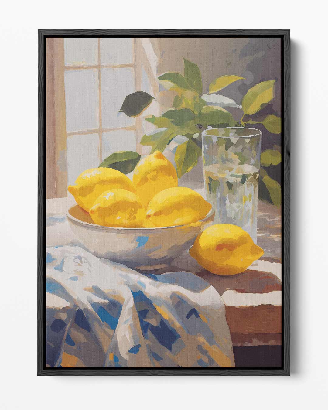 Zonnige Citroenen – portret kunstwerk als wanddecoratie