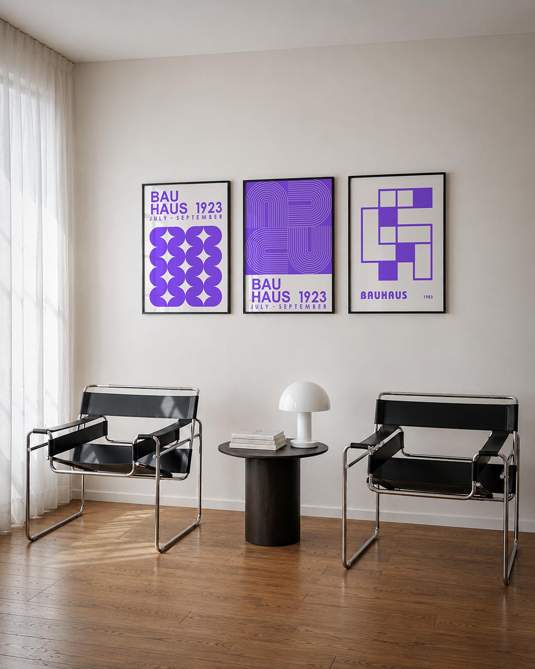 Vorm en kleur posterset – derde productweergave – deze posterset in drie delen toont een speelse combinatie