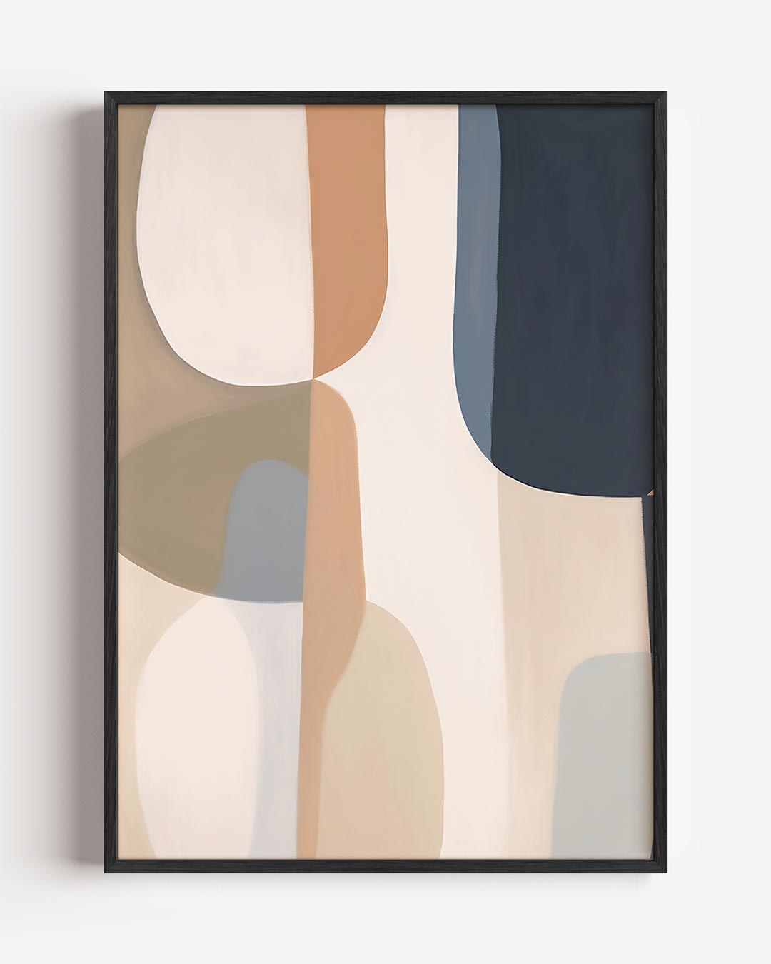 Moderne Abstracte Vormen – abstracte portret poster als wanddecoratie