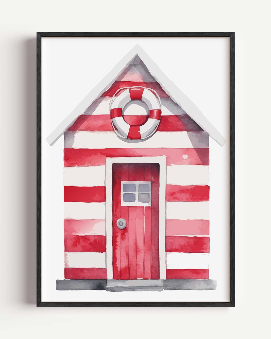 Strandhut Wonder – zomer portret poster als wanddecoratie