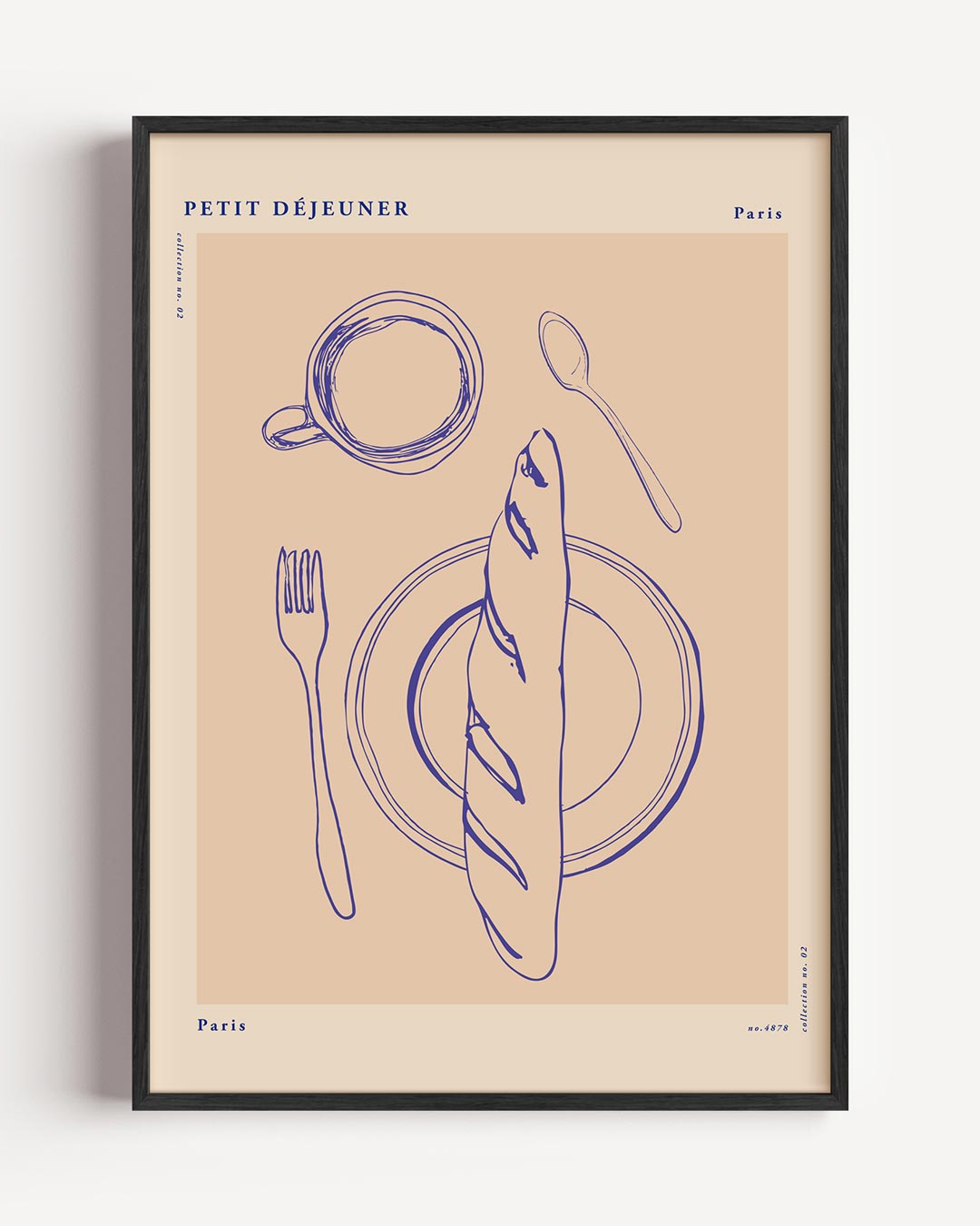 Stijlvolle Petit Déjeuner – keuken portret poster als wanddecoratie