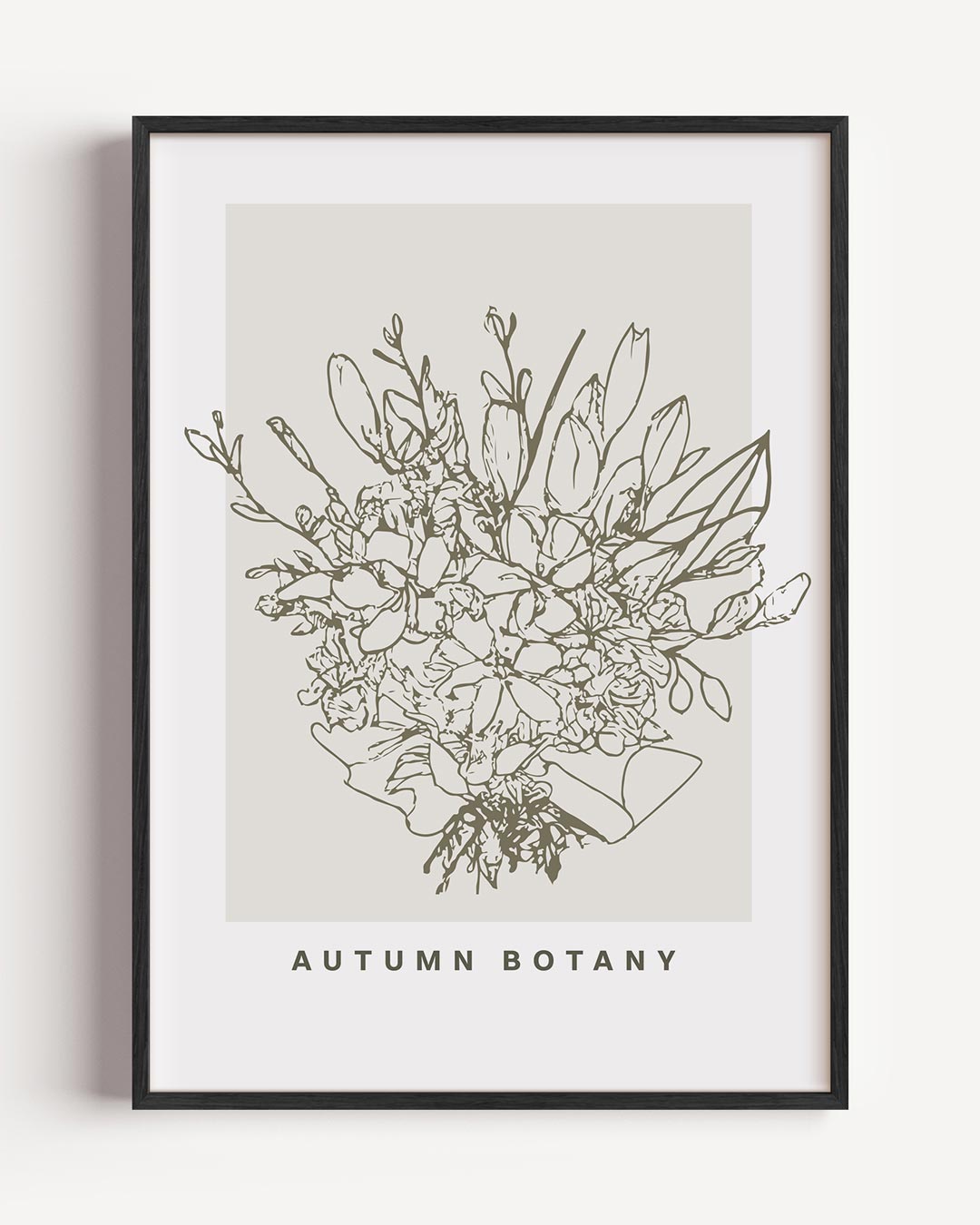 Botanische Herfstbloemen – bloemen portret poster als wanddecoratie