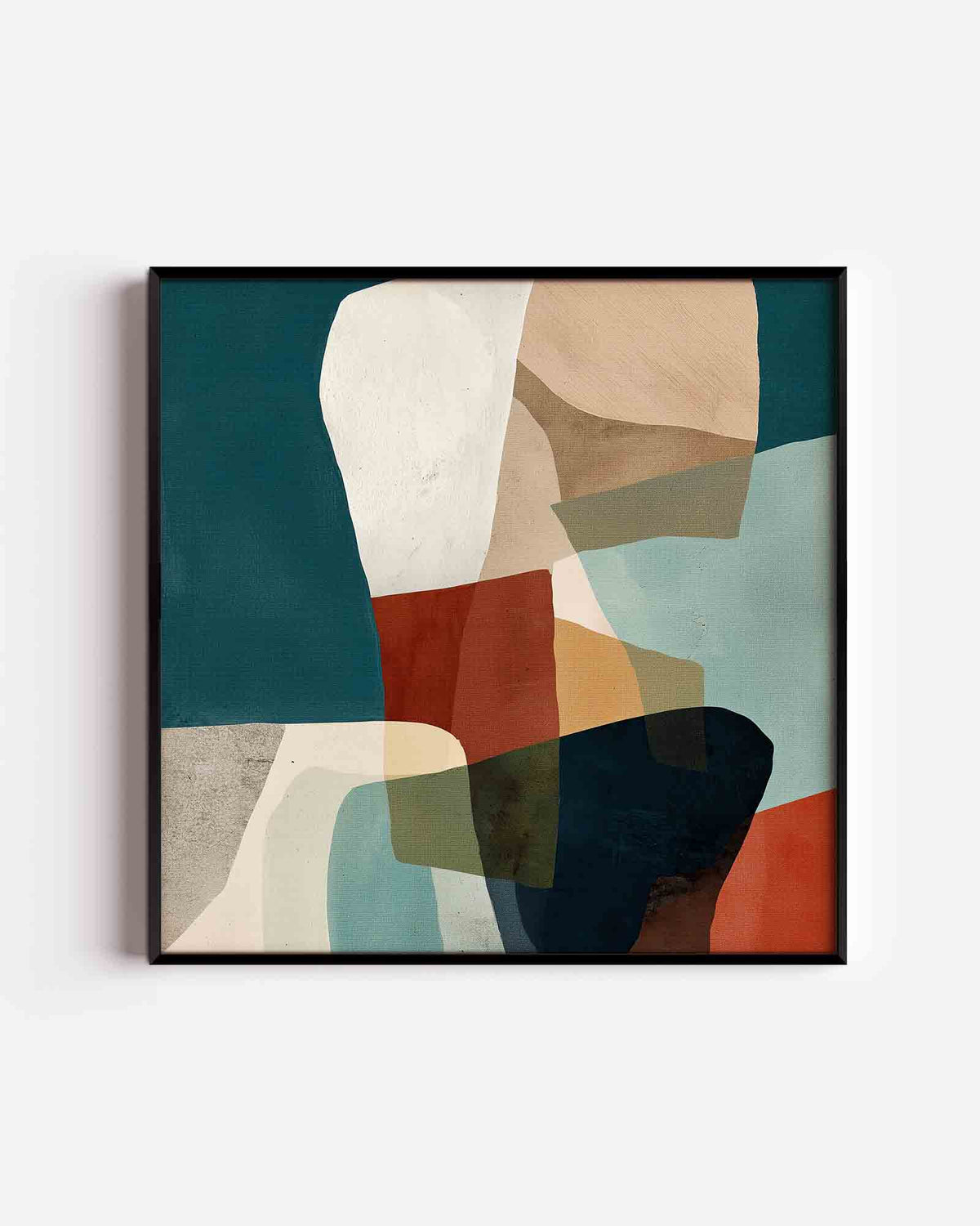 Abstracte vormen – abstracte vierkante poster als wanddecoratie