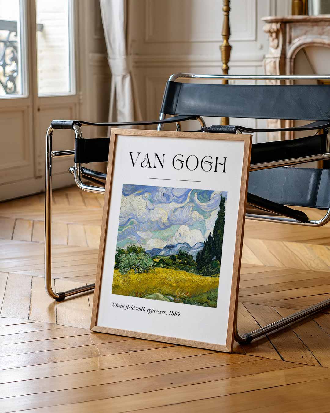 Van Gogh Landschap – staande abstracte wanddecoratie van WallArtistic