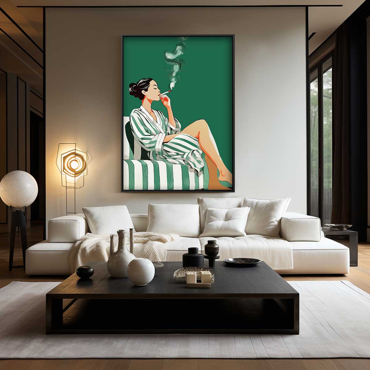 Ontspannen Moment – plexiglas wanddecoratie in portret formaat