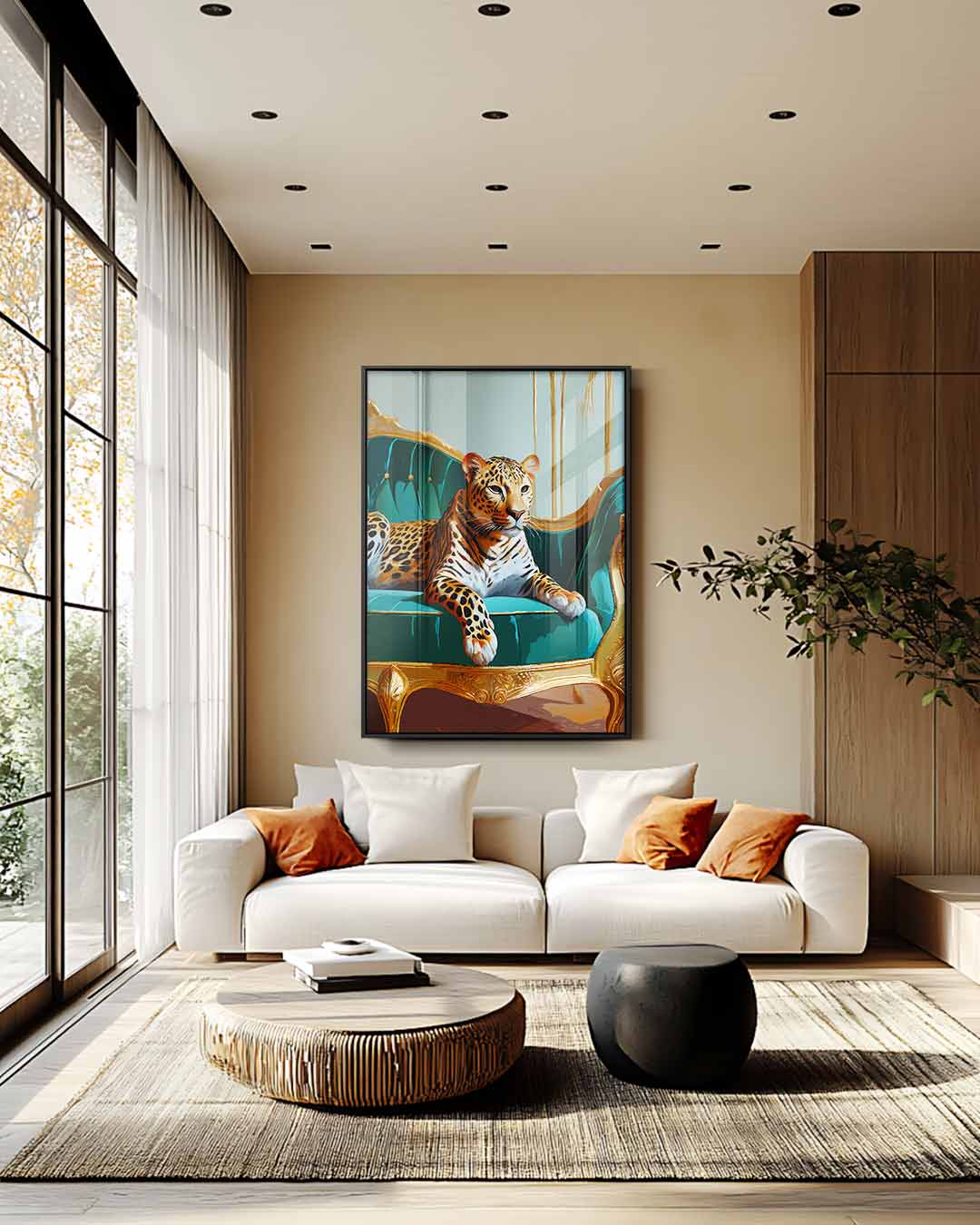 Opera d'arte Leopardo di Lusso su Divano