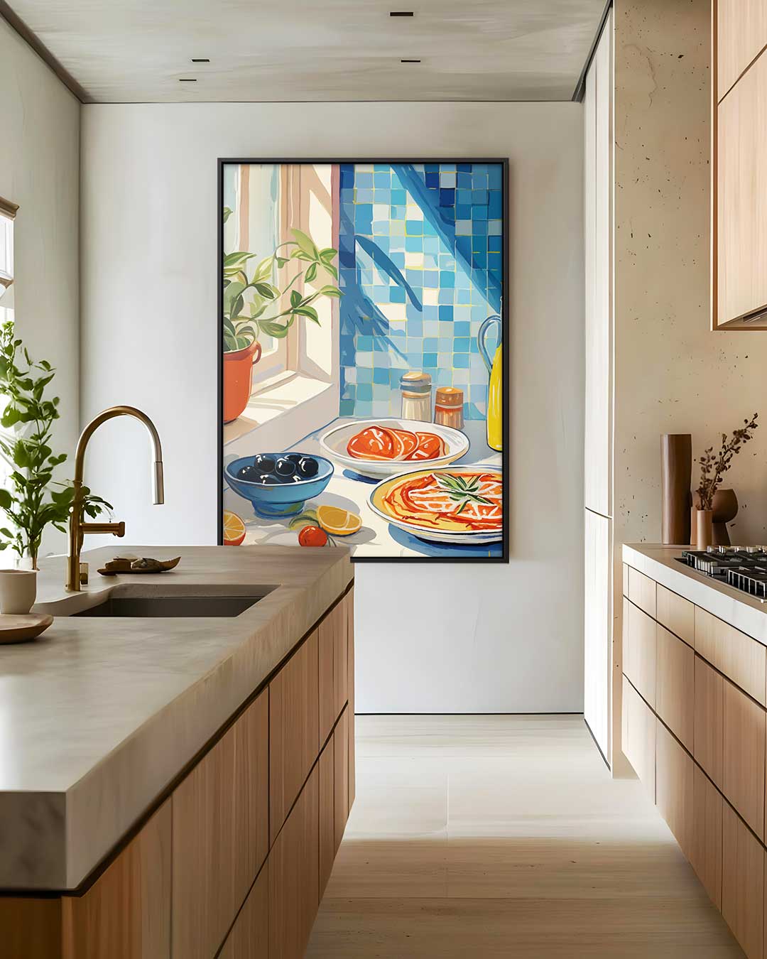 Zonovergoten Keuken Moment – staand kunstwerk voor modern interieur