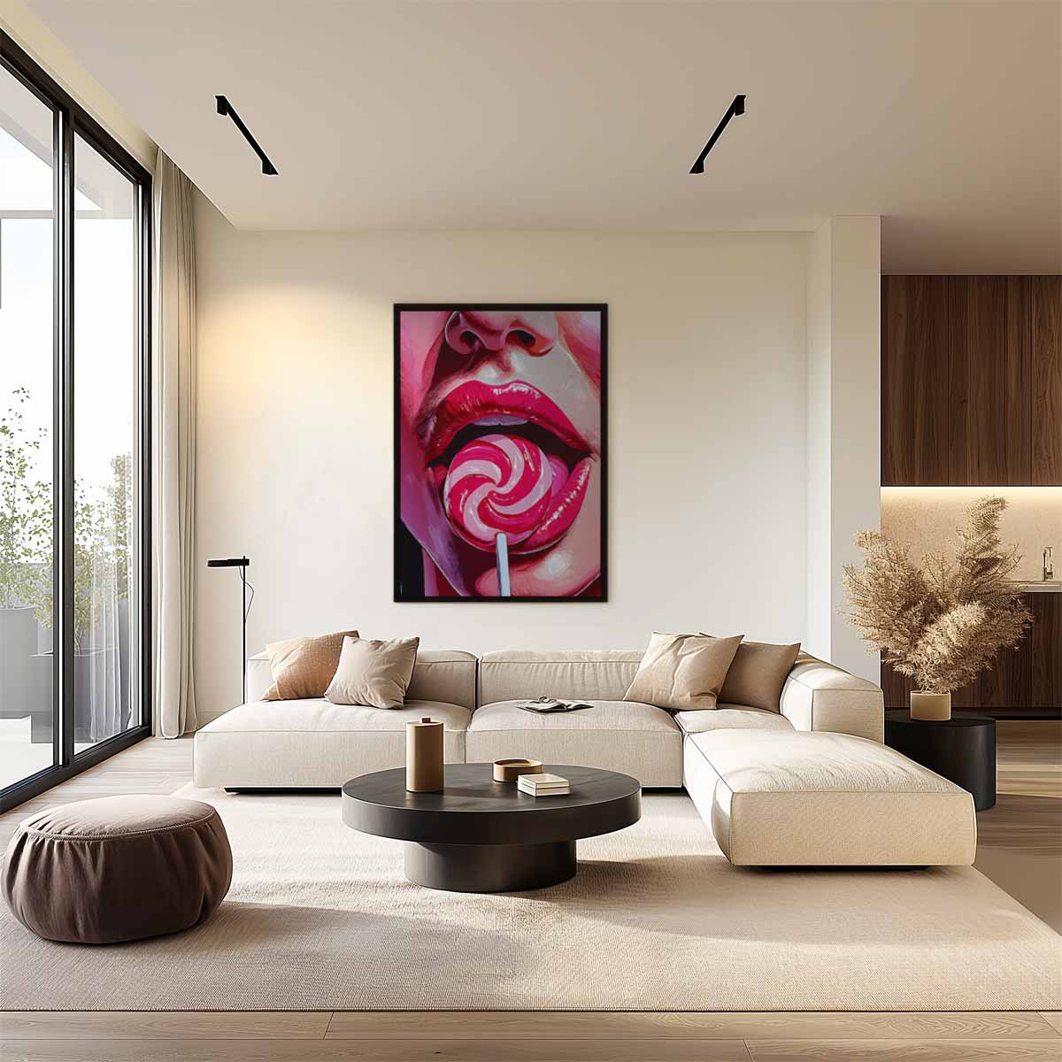Verleidelijke Lolipop – plexiglas wanddecoratie in portret formaat