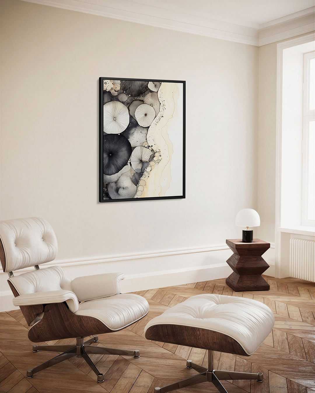 Organische vormen compositie – staand wanddecoratie kunstwerk