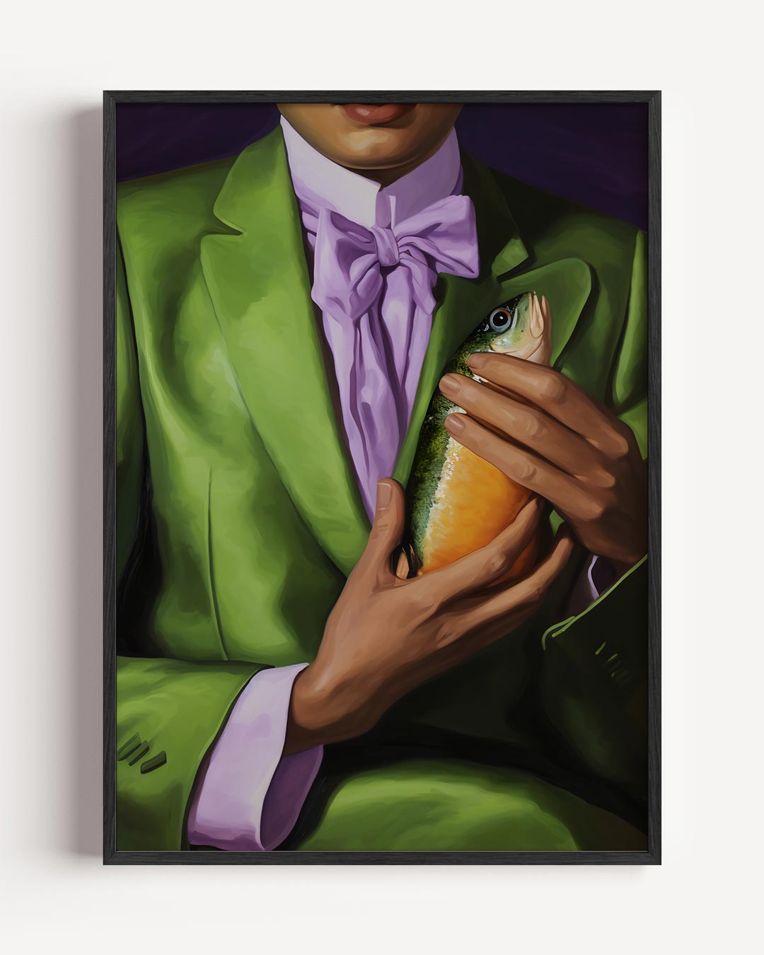 Vrolijke Retro Stijlvisie – moderne portret poster als wanddecoratie